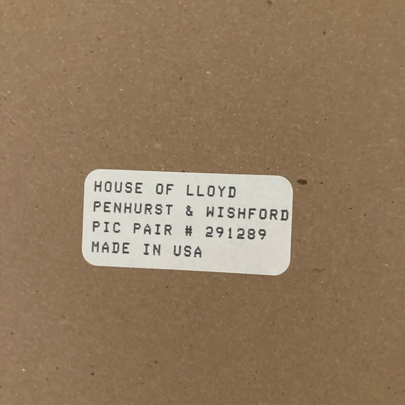 SOLD Set of 2 Carl Valente 9”x11” framed art, Penhurst & Wishford, cottages - Picture 12 of 12